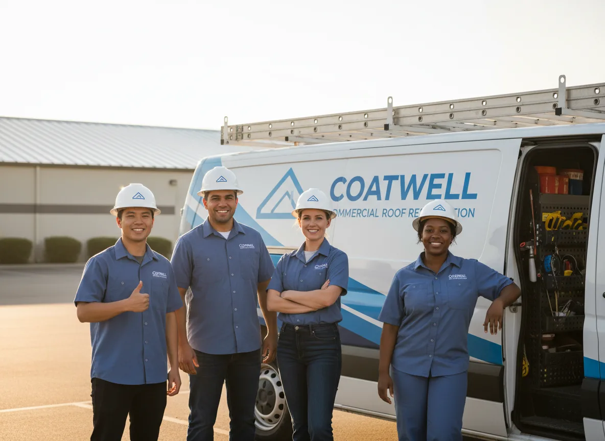 Commercial roof coating company in Sobieski, WI